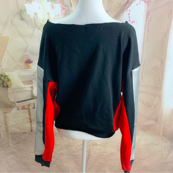 SOLD I AM GIA Sabrina Off Shoulder Sweatshirt - Picture 7 of 11